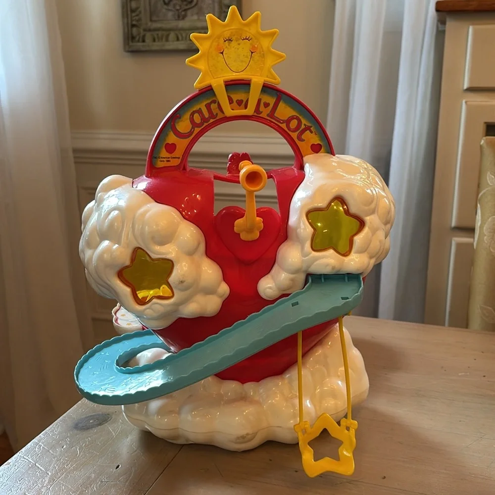 Care Bears Heart Care A Lot Playset & Three Care Bears
